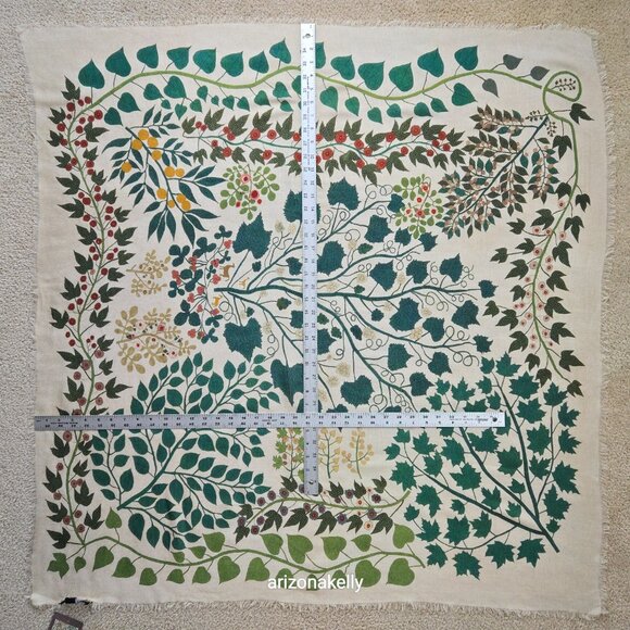 NWT The Met Tree of Life Scarf Modal/Cashmere Blend Square Quilting Museum - Picture 9 of 13